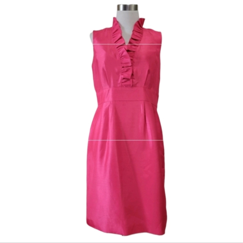 Jessica Howard pink  ruffled neckline women's size 8P